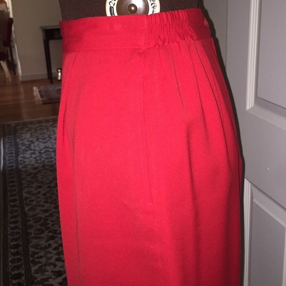 Vintage Casual Corner red pencil skirt - Picture 2 of 10